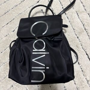 Calvin Klein Black Logo Backpack